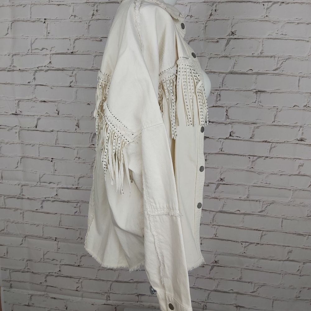 ZARA Fringed Jacket - Picture 6 of 10